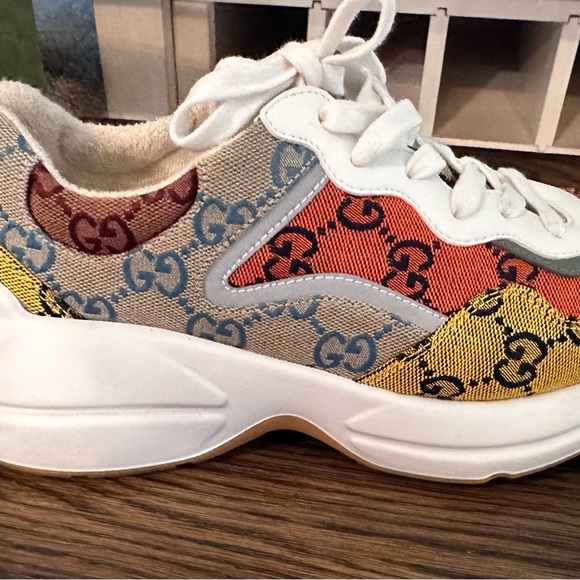 Gucci multicolored sneakers like new - Picture 8 of 12